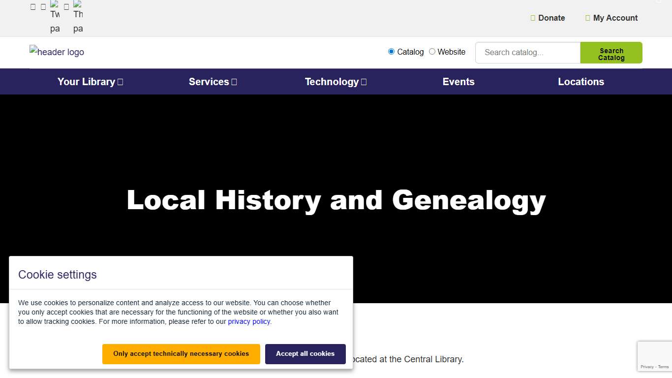 Local History and Genealogy